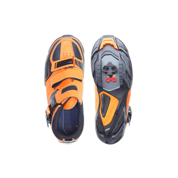 MTB kerékpáros cipő - narancs-fekete